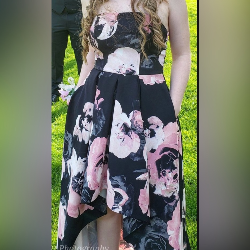 Floral Strapless Dress